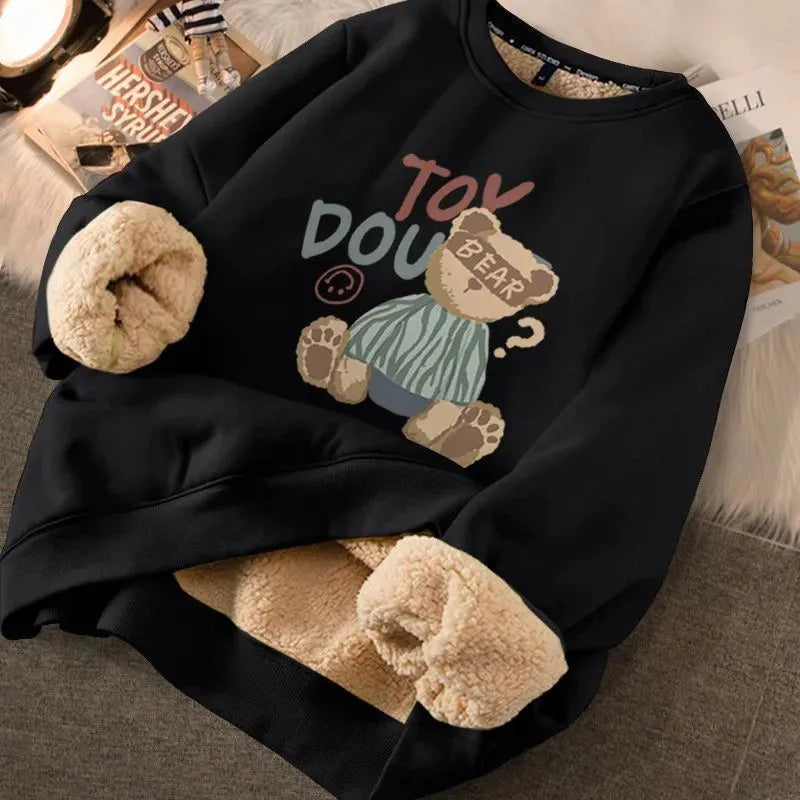 Fashion Thickened Printed Sweater For Women - Bellarte Enchanté Fashion Thickened Printed Sweater For Women